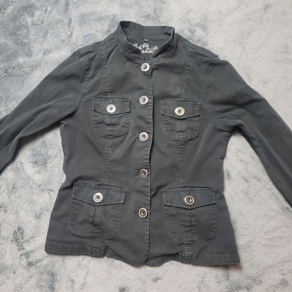 Lady Hathaway Vintage Military Style Jacket Medium